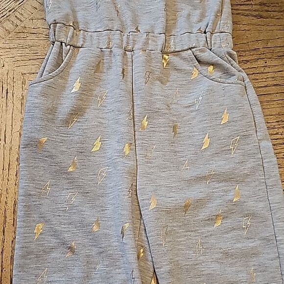 Girls gray romper jumpsuit size 7/8 new condition - Picture 3 of 10